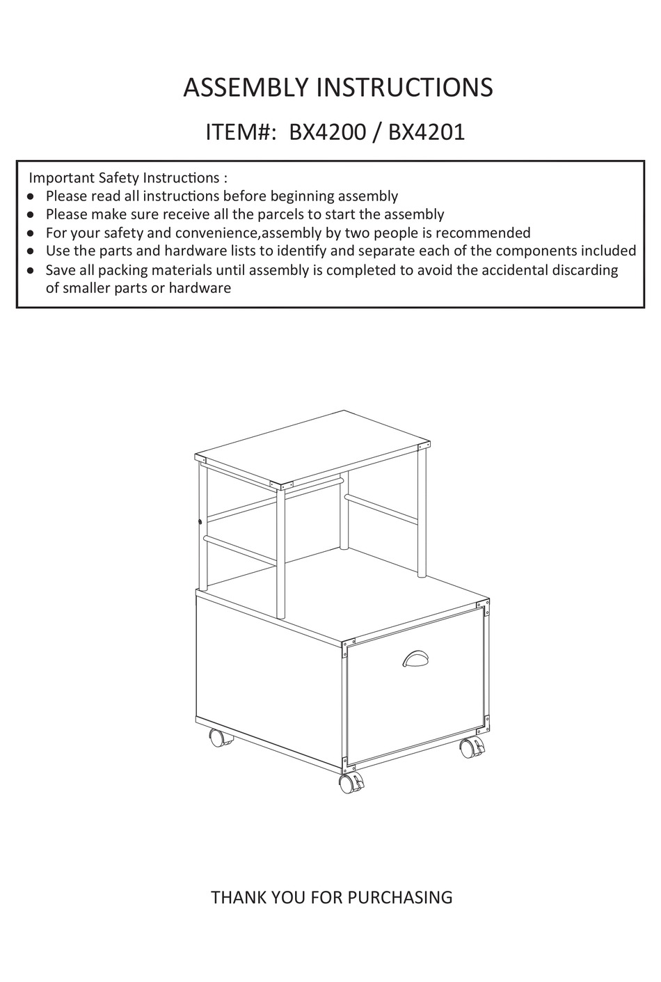 HOME DEPOT BX4200 ASSEMBLY INSTRUCTIONS MANUAL Pdf Download ManualsLib