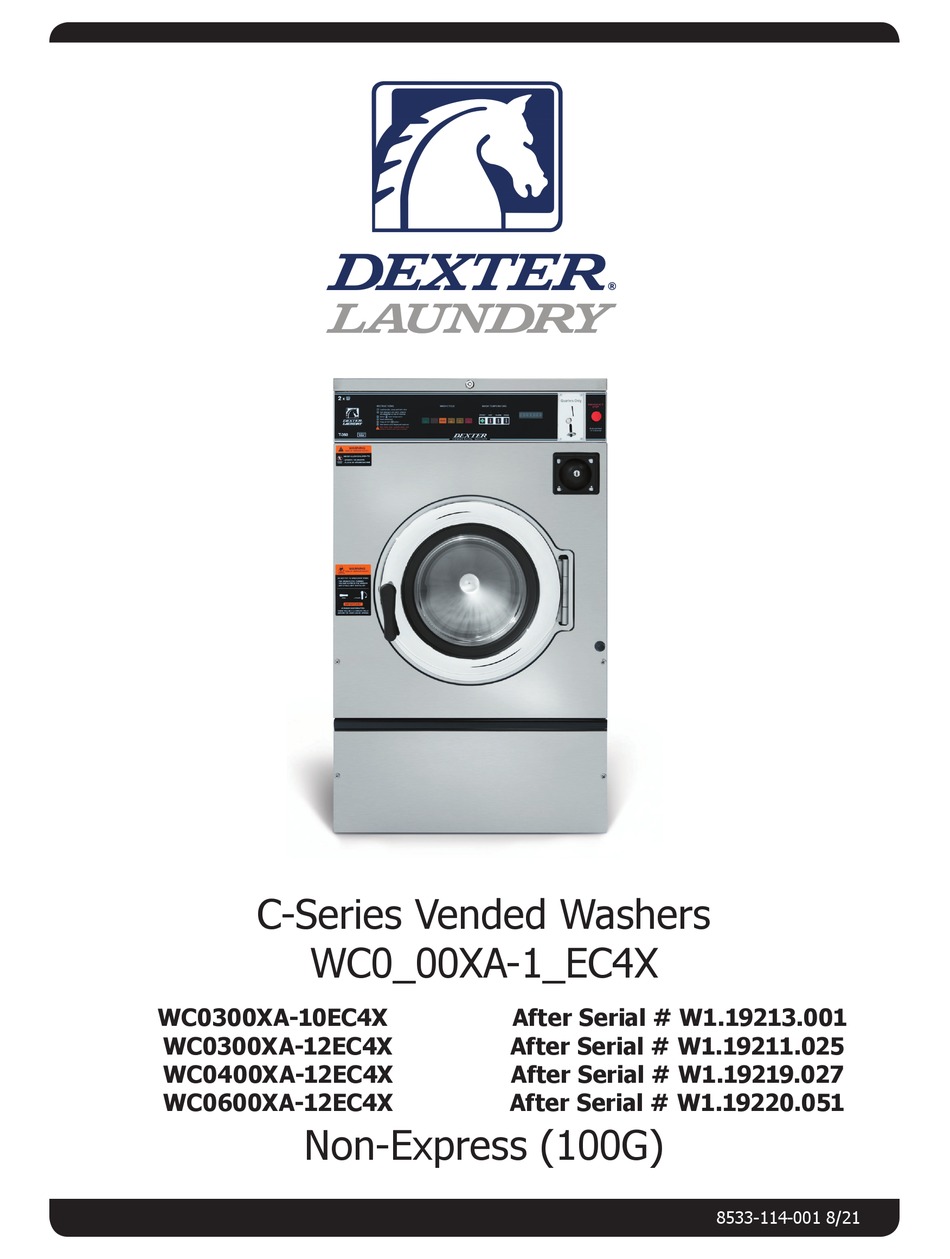 DEXTER LAUNDRY WC0300XA10EC4X SERVICE MANUAL Pdf Download ManualsLib