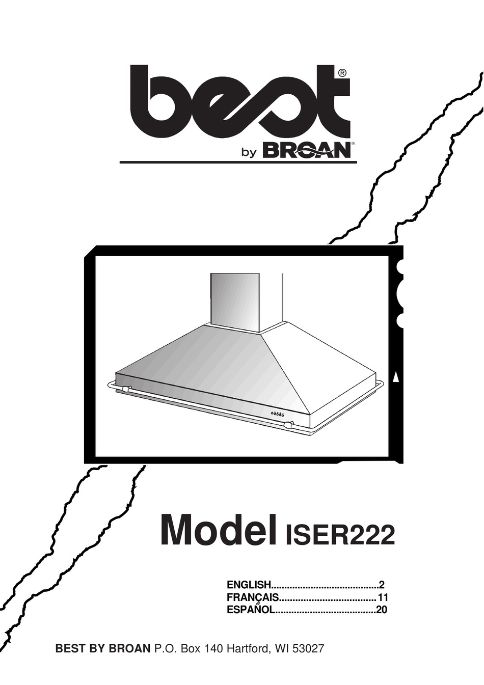 BROAN BEST ISER222WH MANUAL Pdf Download ManualsLib
