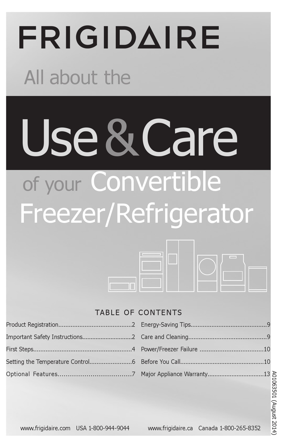 FRIGIDAIRE FGVU21F8QT USE & CARE MANUAL Pdf Download | ManualsLib