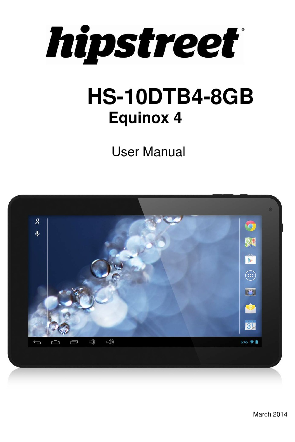 HIPSTREET EQUINOX 4 USER MANUAL Pdf Download ManualsLib