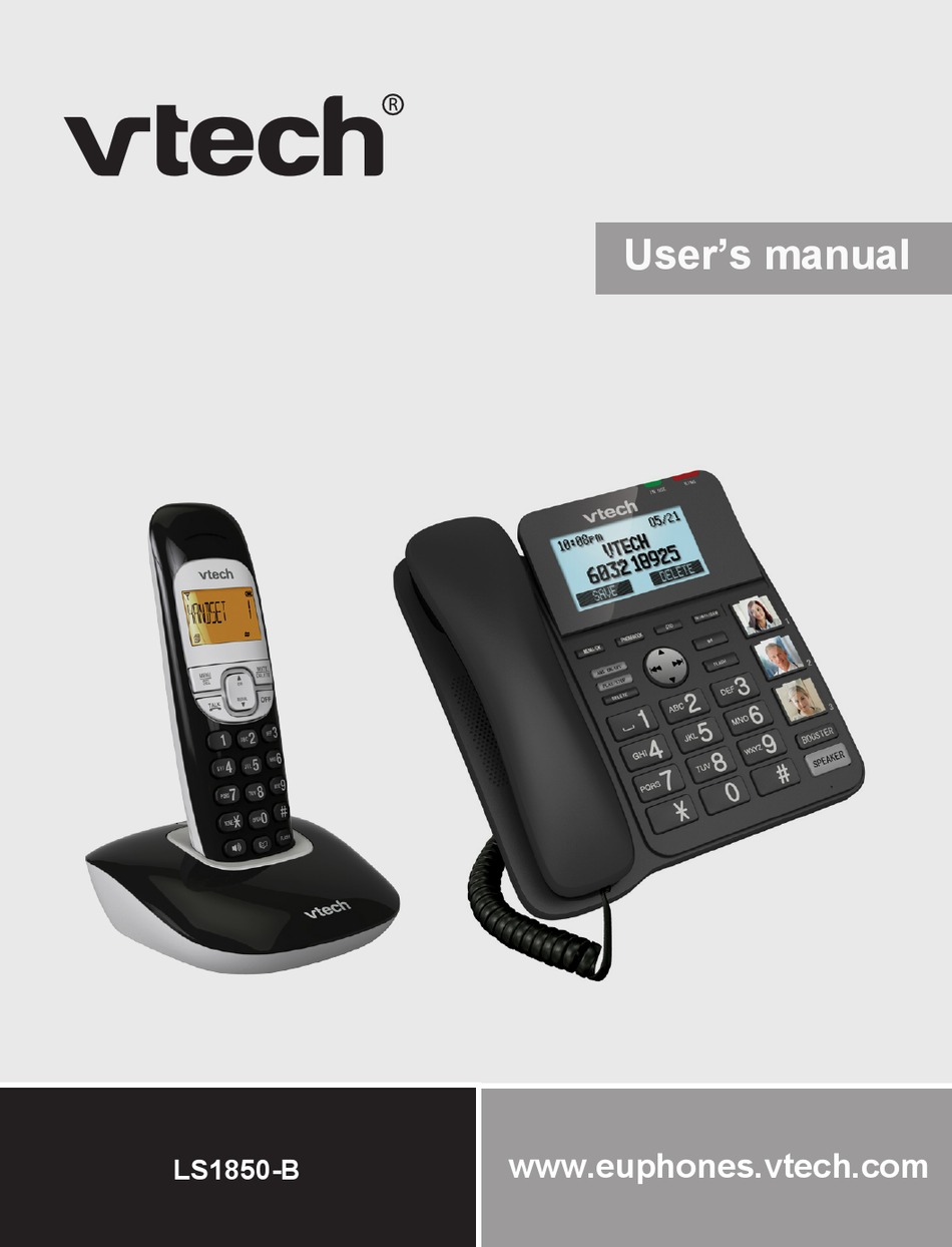 VTECH LS1850-B USER MANUAL Pdf Download | ManualsLib