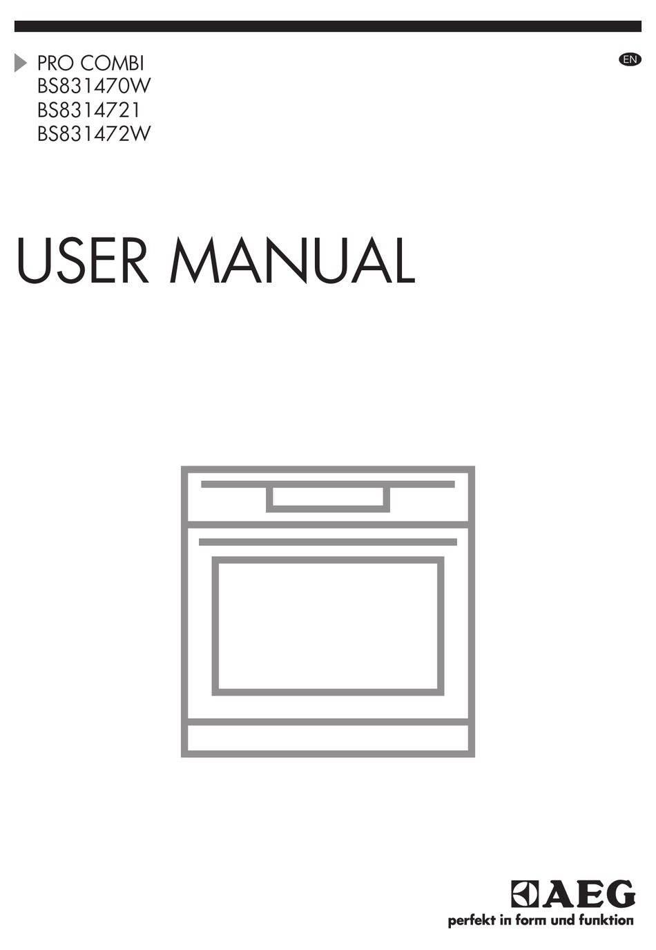 AEG PRO COMBI BS831470W USER MANUAL Pdf Download | ManualsLib