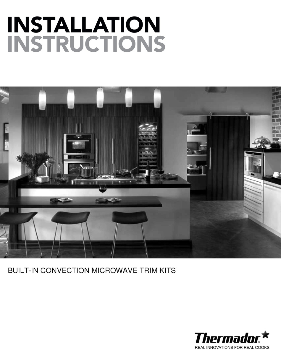 THERMADOR MCT27 SERIES INSTALLATION INSTRUCTIONS MANUAL Pdf Download