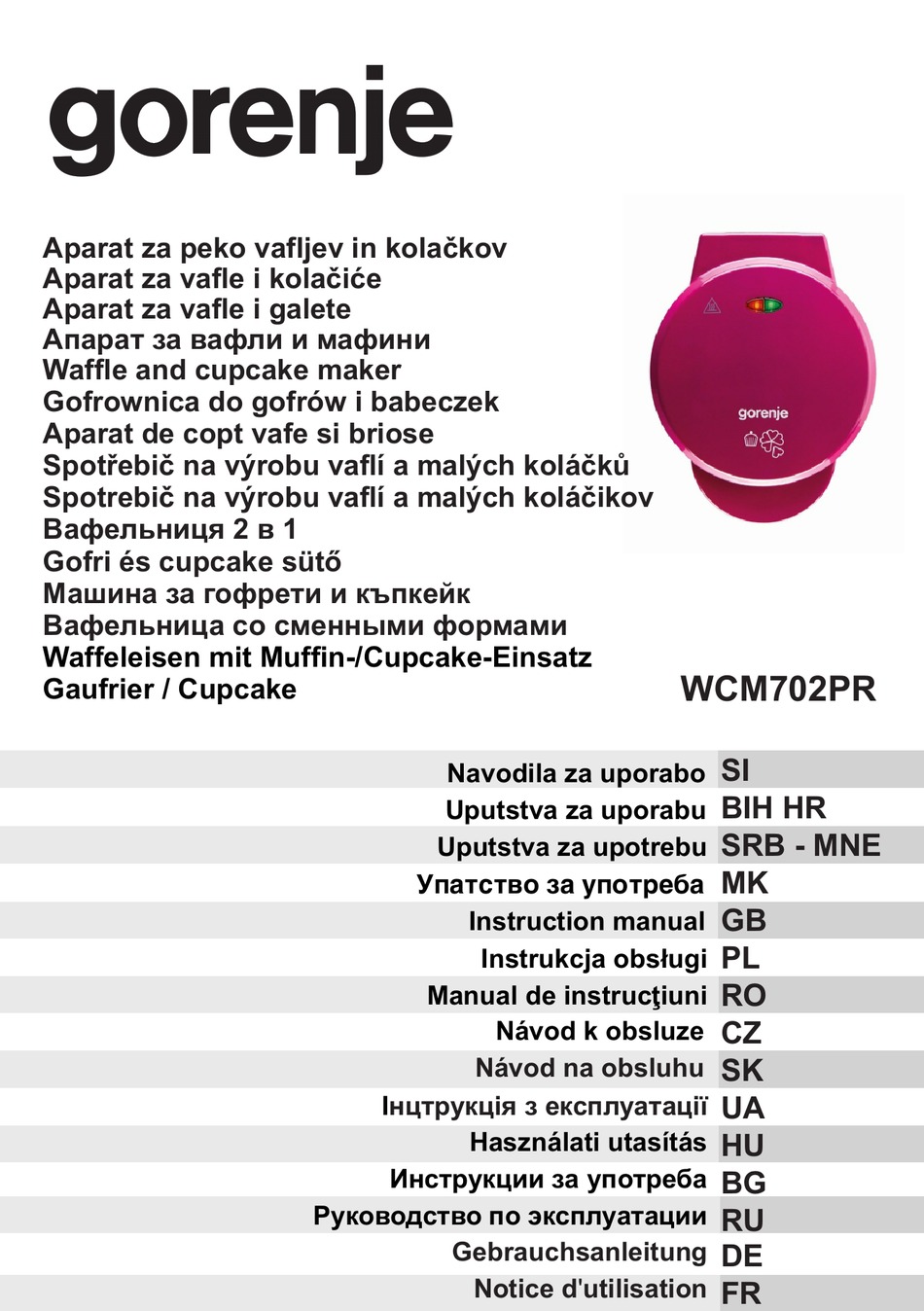 GORENJE WCM702PR INSTRUCTION MANUAL Pdf Download | ManualsLib