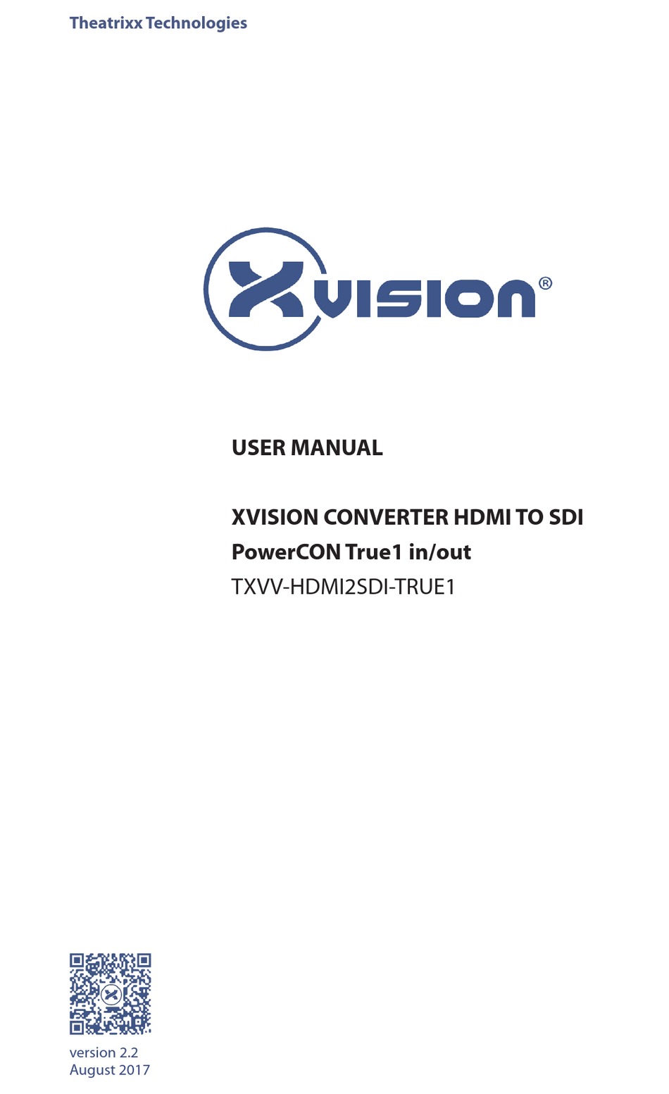 THEATRIXX XVISION THHDMI2SDIT1 USER MANUAL Pdf Download ManualsLib
