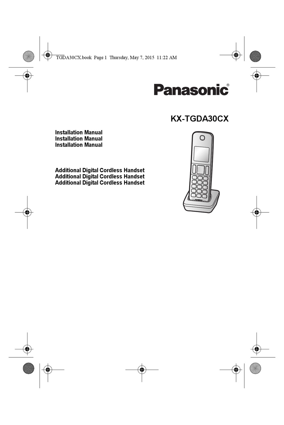 PANASONIC KXTGDA30 INSTRUCTION MANUAL Pdf Download ManualsLib