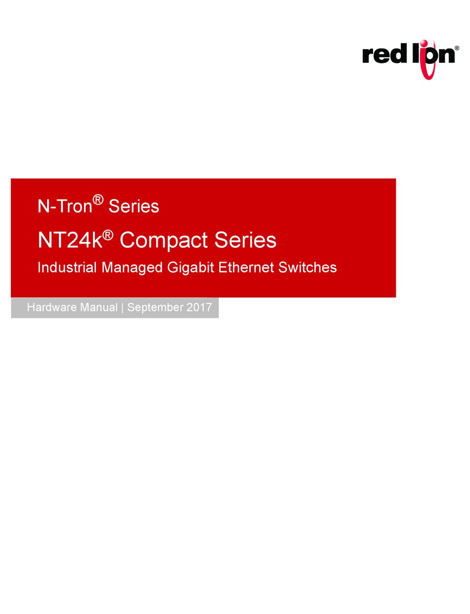 RED LION N-TRON NT24K-16M SERIES HARDWARE MANUAL Pdf Download | ManualsLib