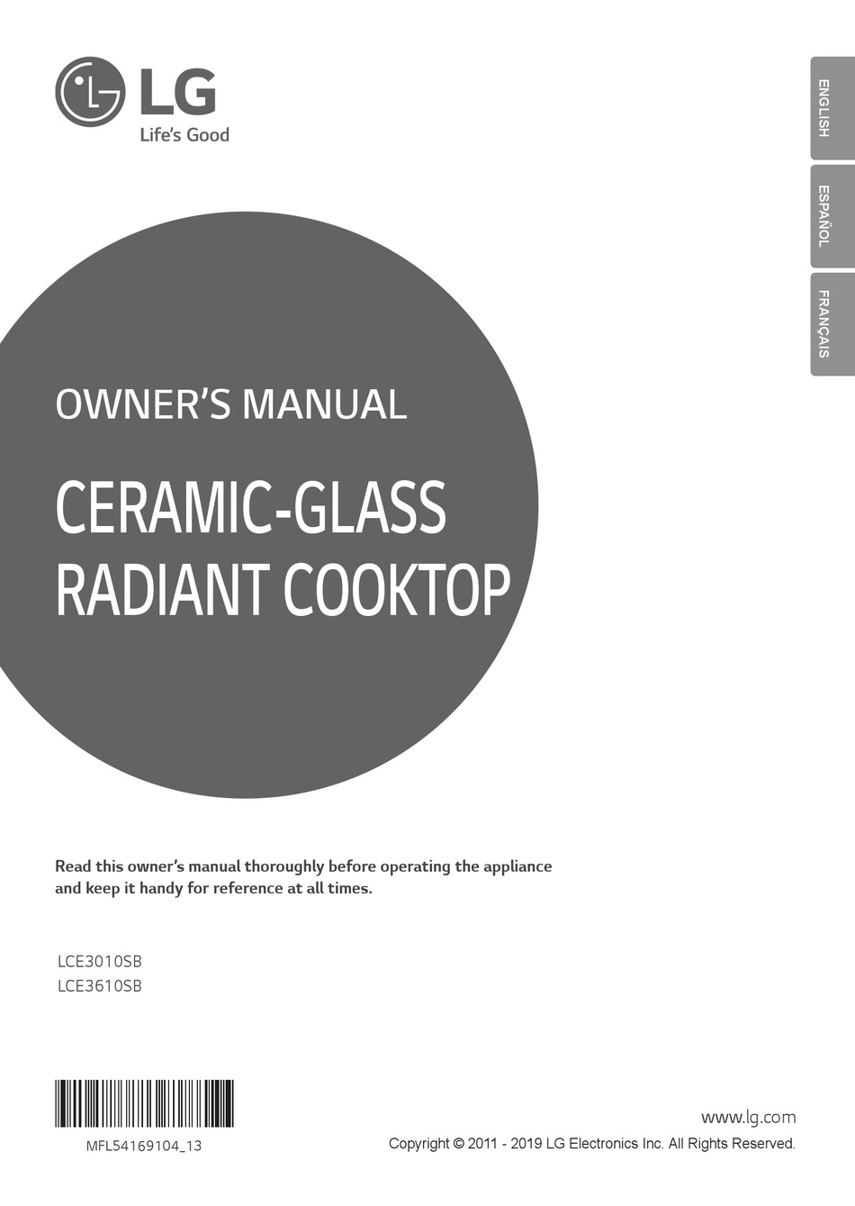 LG LCE3010SB OWNER'S MANUAL Pdf Download ManualsLib