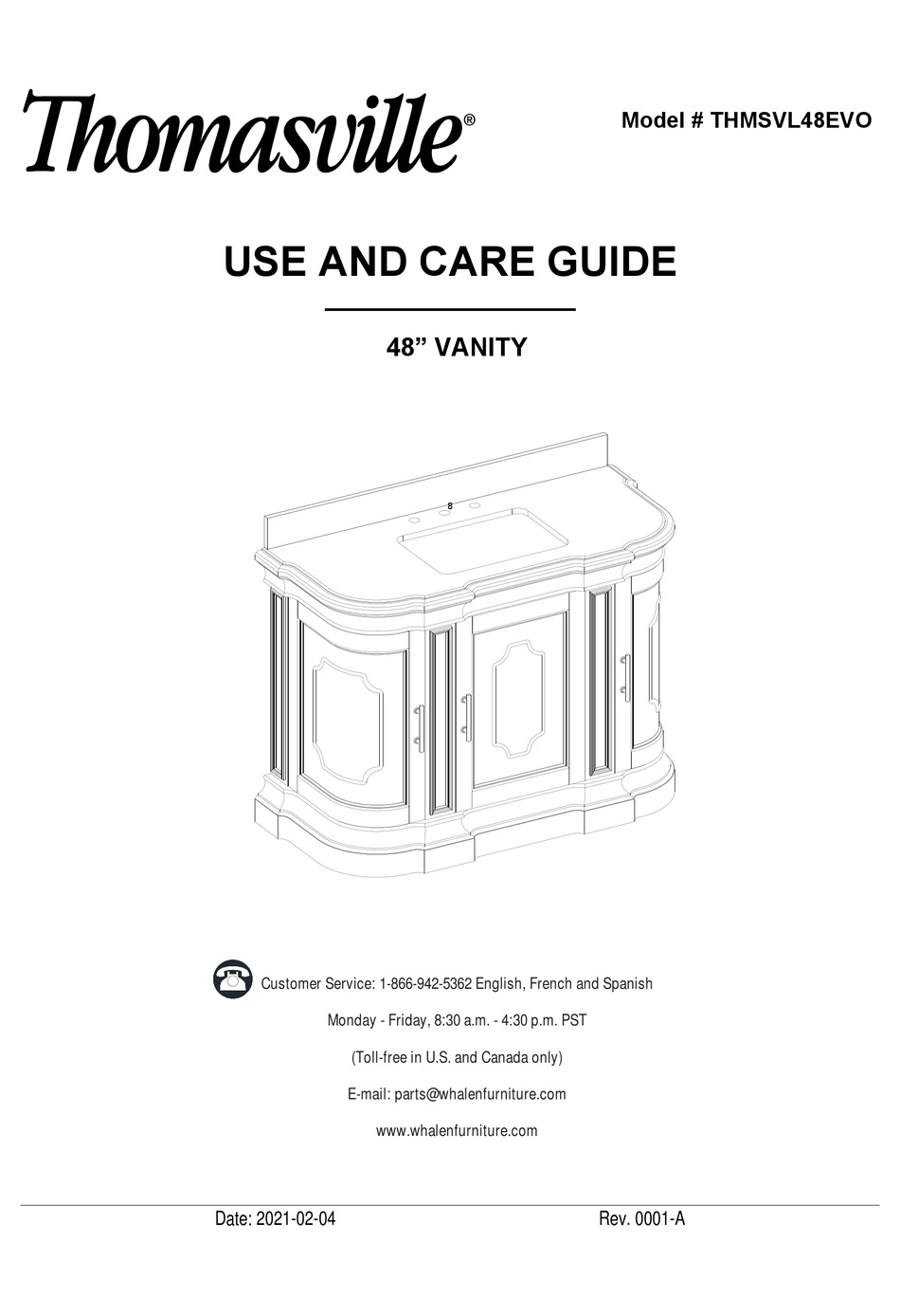 thomasville-thmsvl48evo-use-and-care-manual-pdf-download-manualslib