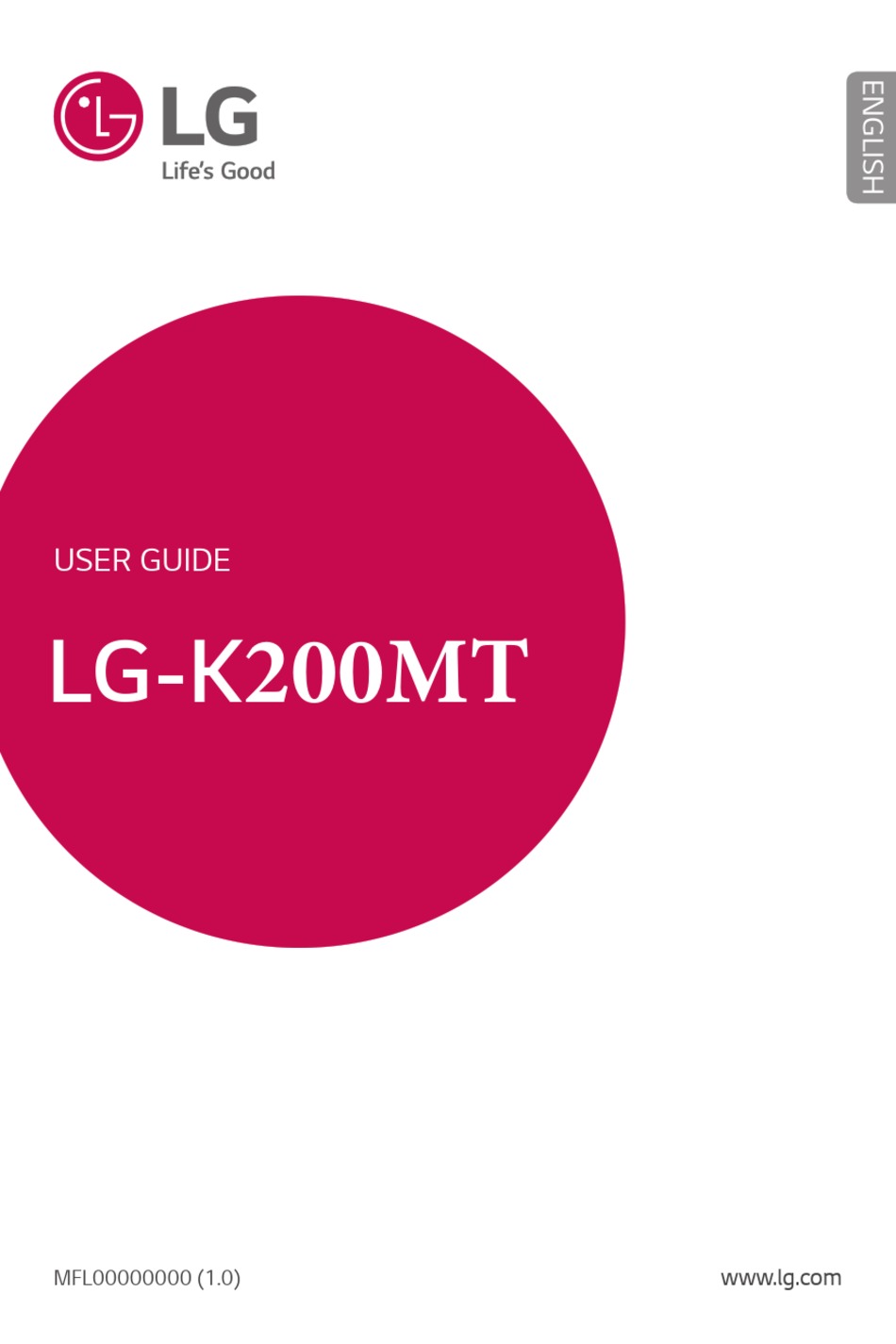 LG -K200MT USER MANUAL Pdf Download | ManualsLib