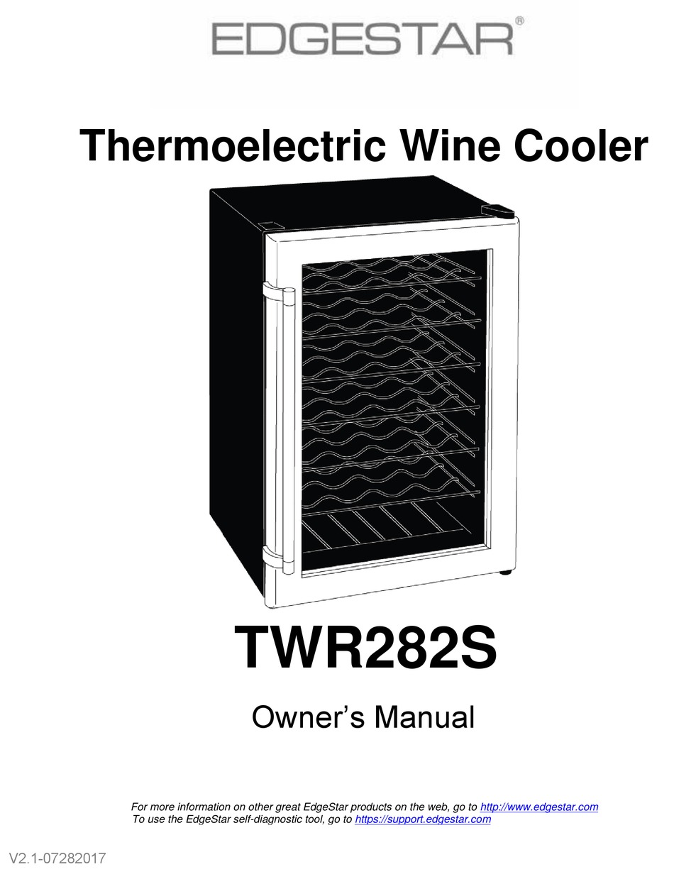 EDGESTAR TWR282S OWNER'S MANUAL Pdf Download ManualsLib