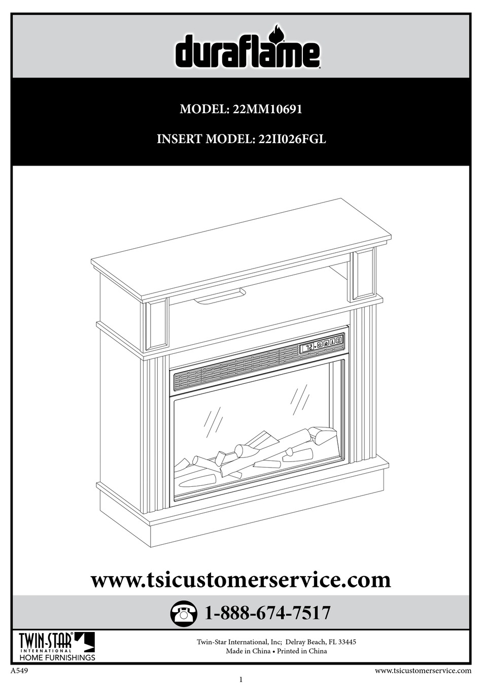 DURAFLAME 22MM10691 INSTRUCTION MANUAL Pdf Download ManualsLib