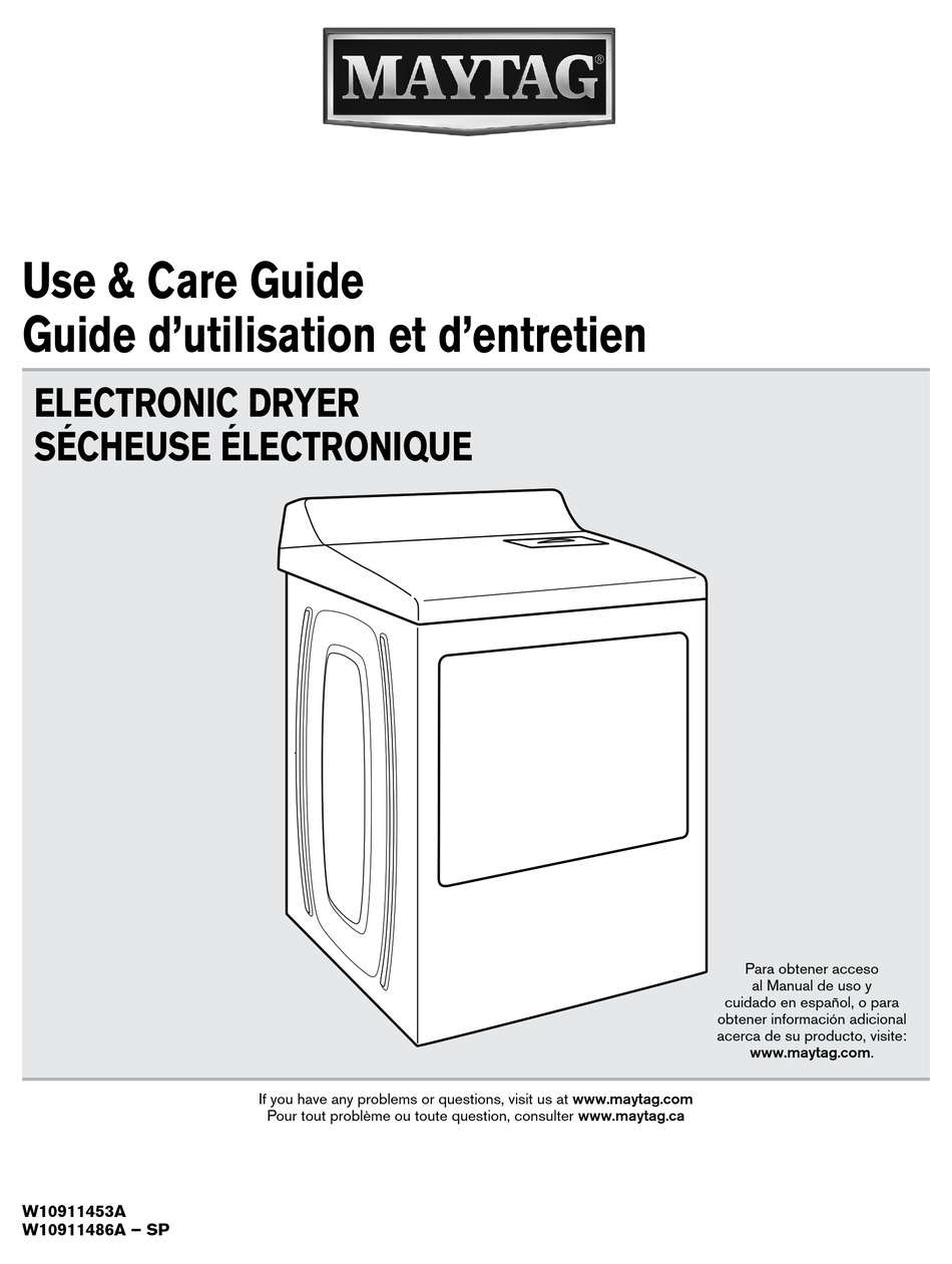 MAYTAG MEDB766FW USE & CARE MANUAL Pdf Download ManualsLib