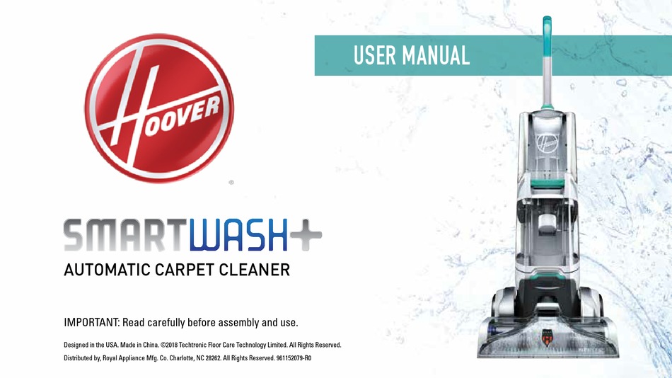 hoover smartwash owners manual