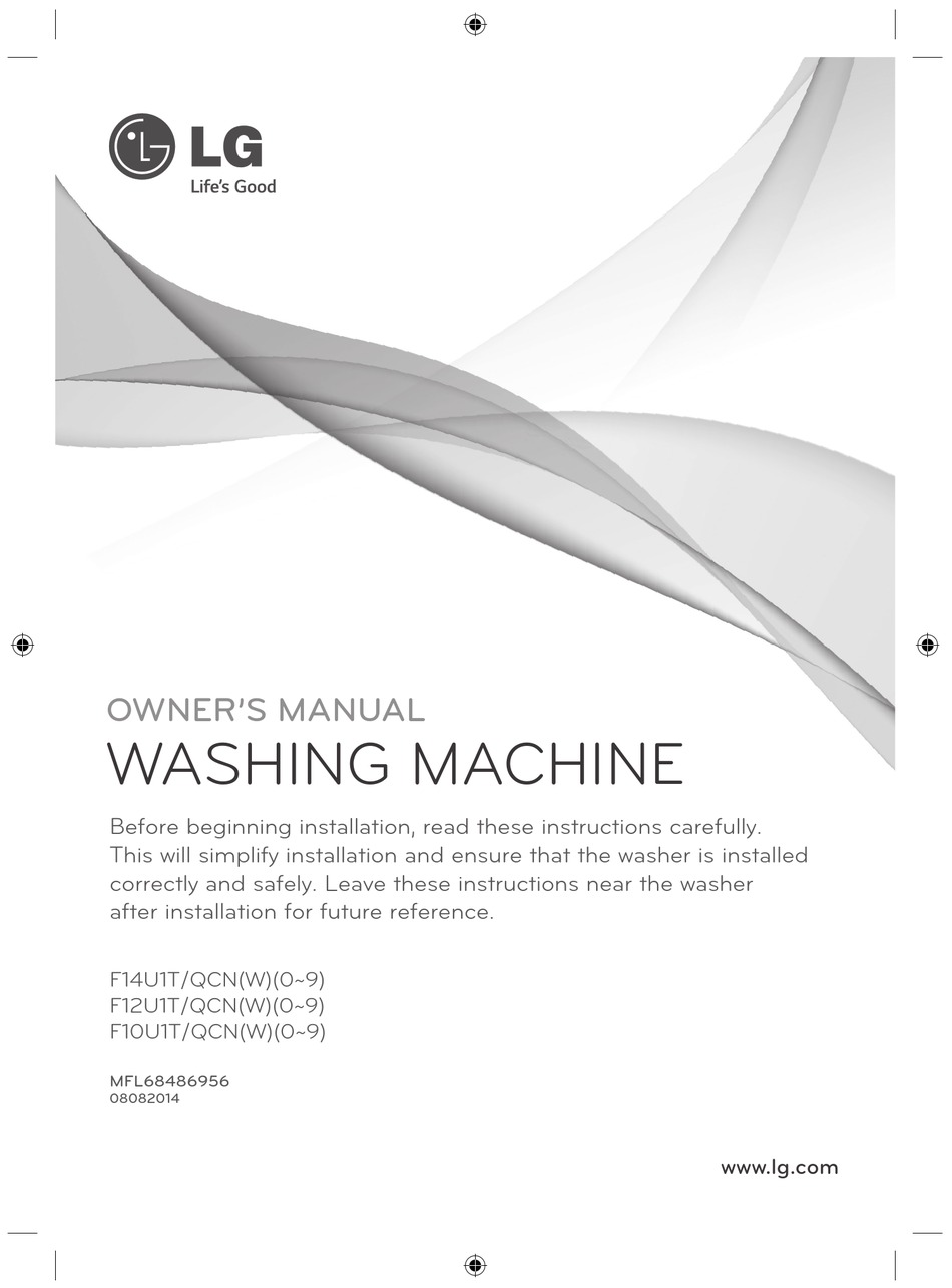 LG F14U1T/QCN OWNER'S MANUAL Pdf Download | ManualsLib