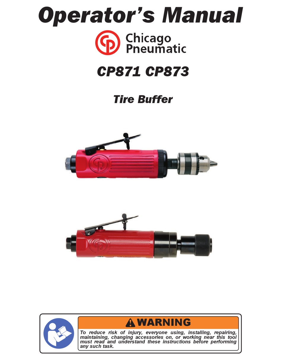 CHICAGO PNEUMATIC CP873 OPERATOR'S MANUAL Pdf Download ManualsLib