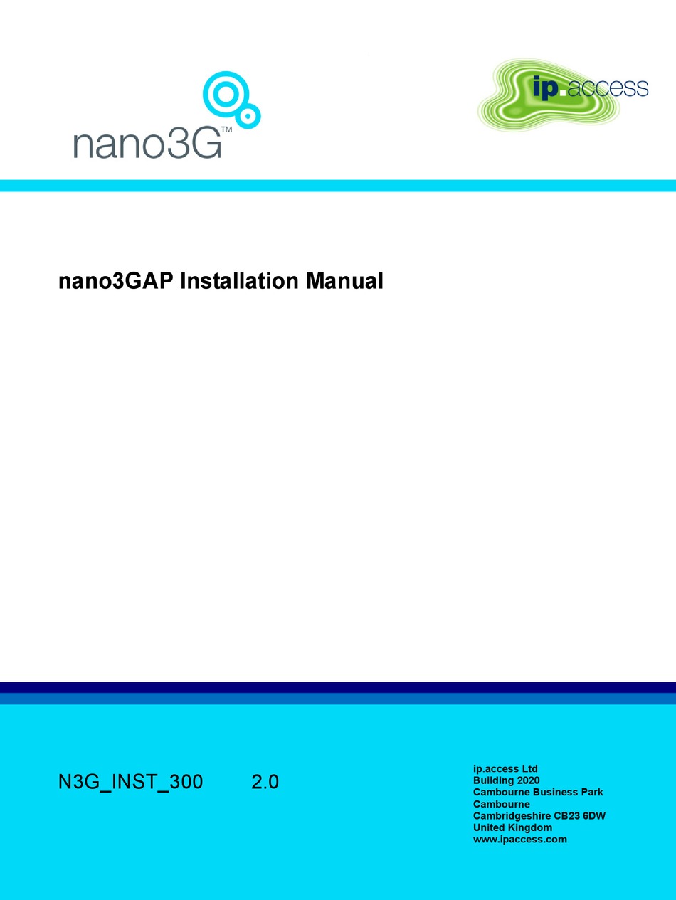 IP ACCESS NANO3GAP INSTALLATION MANUAL Pdf Download ManualsLib ip-access-nano3gap-installation-manual-pdf-download-manualslib