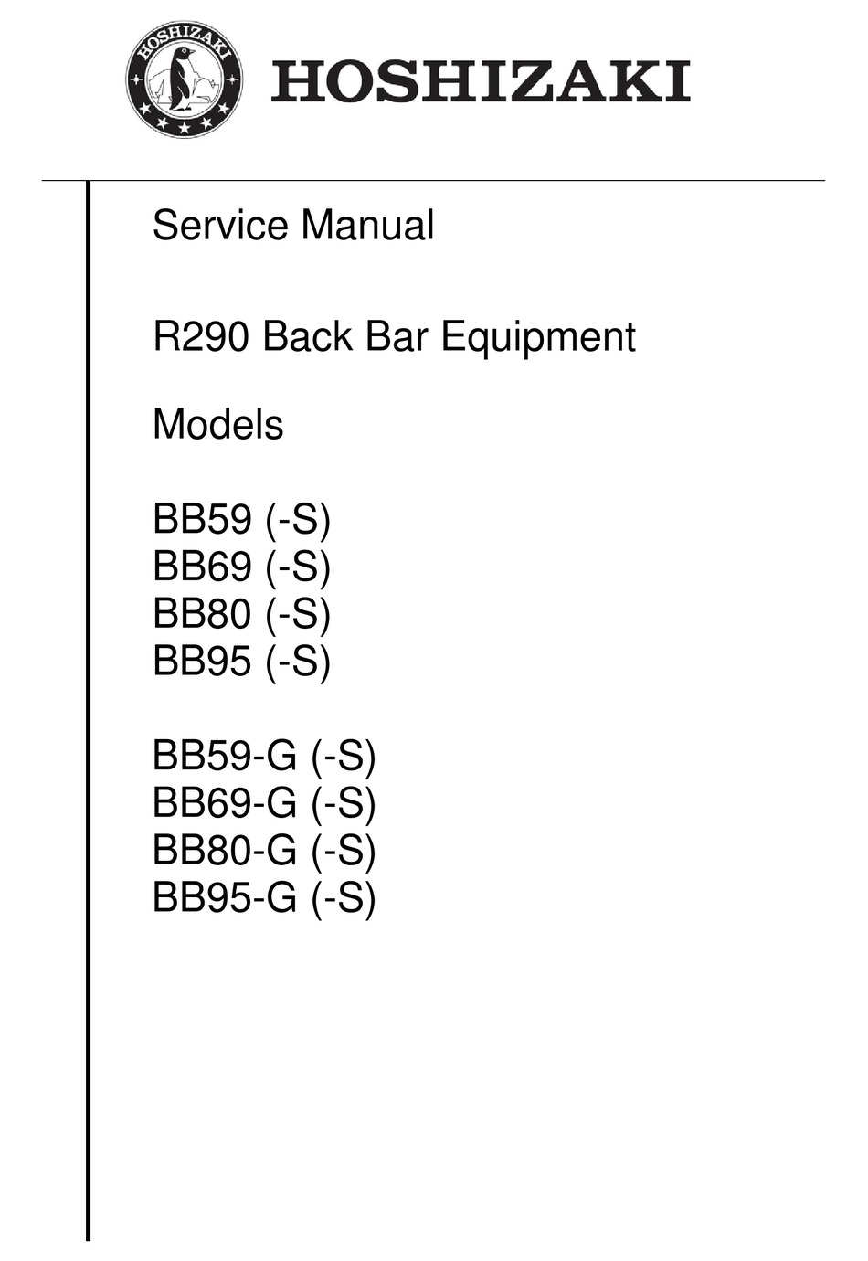HOSHIZAKI BB59 SERVICE MANUAL Pdf Download ManualsLib