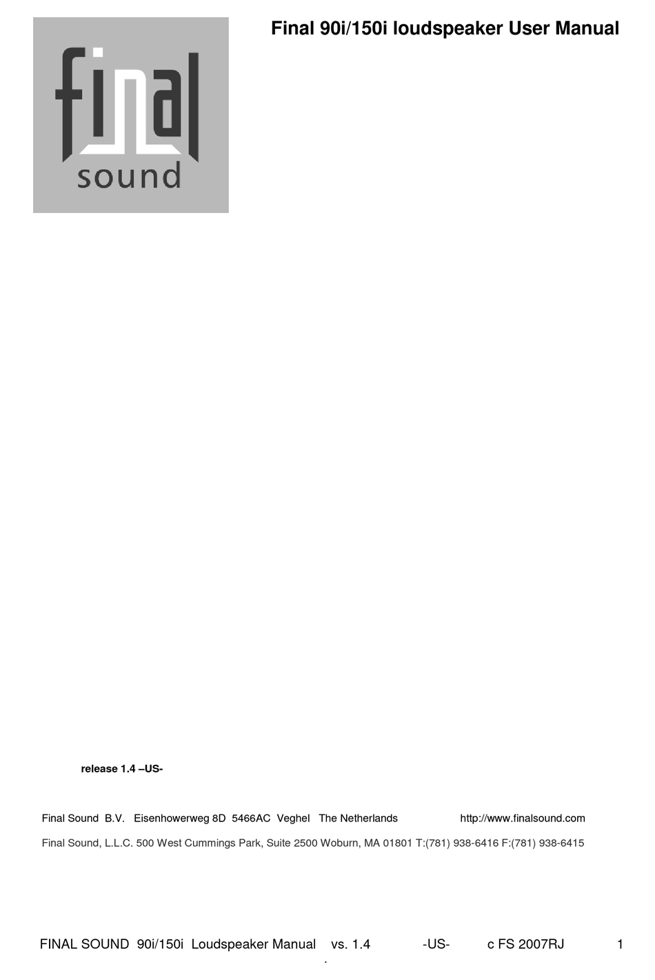 final-sound-90i-user-manual-pdf-download-manualslib