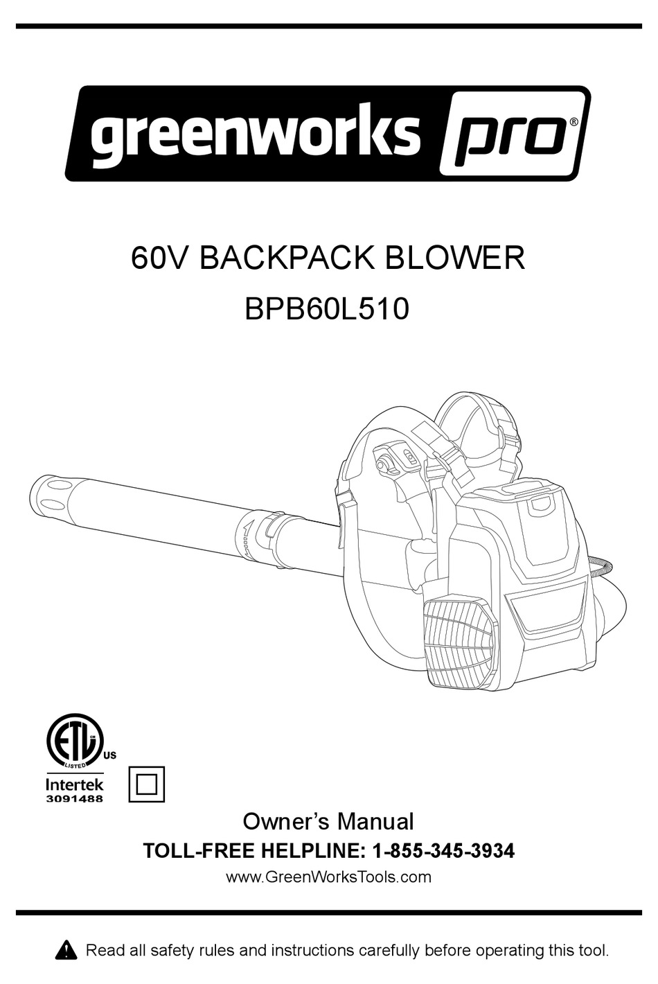 Greenworks bpb60l510 deals