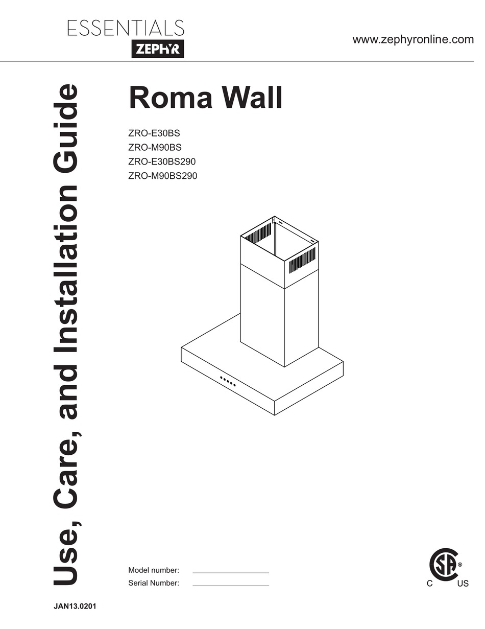 ZEPHYR ZROE30BS MANUAL Pdf Download ManualsLib