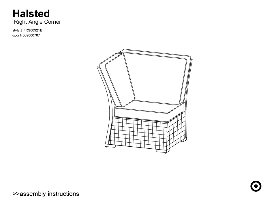 TARGET HALSTED FRS80921B ASSEMBLY INSTRUCTIONS MANUAL Pdf Download