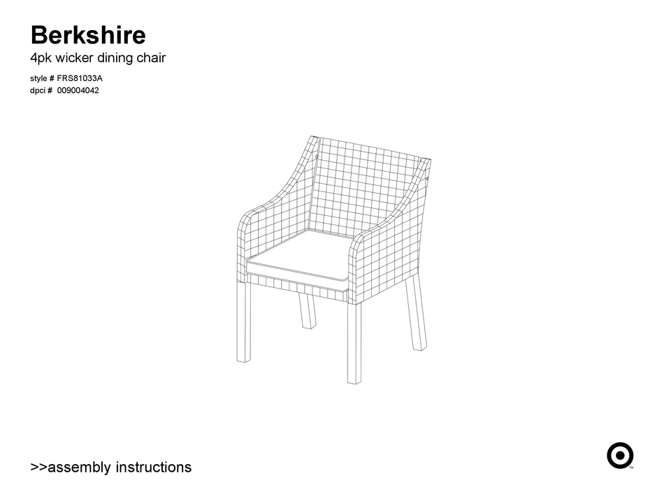TARGET BERKSHIRE FRS81033A ASSEMBLY INSTRUCTIONS MANUAL Pdf Download