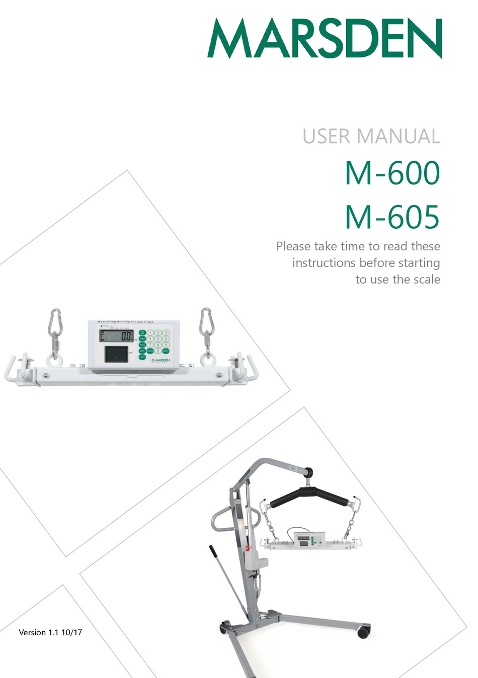 MARSDEN M600 USER MANUAL Pdf Download ManualsLib