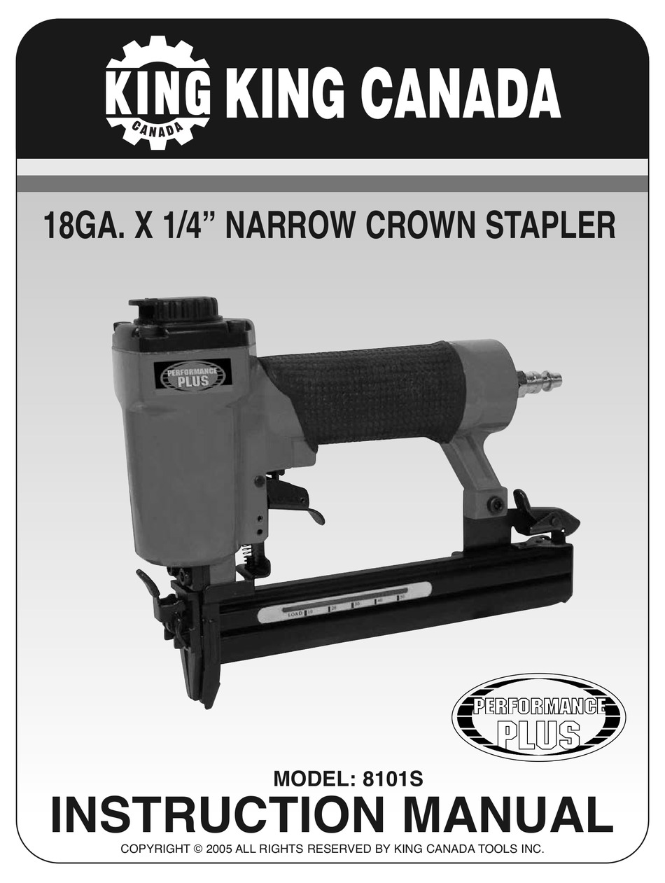 KING CANADA 8101S INSTRUCTION MANUAL Pdf Download ManualsLib