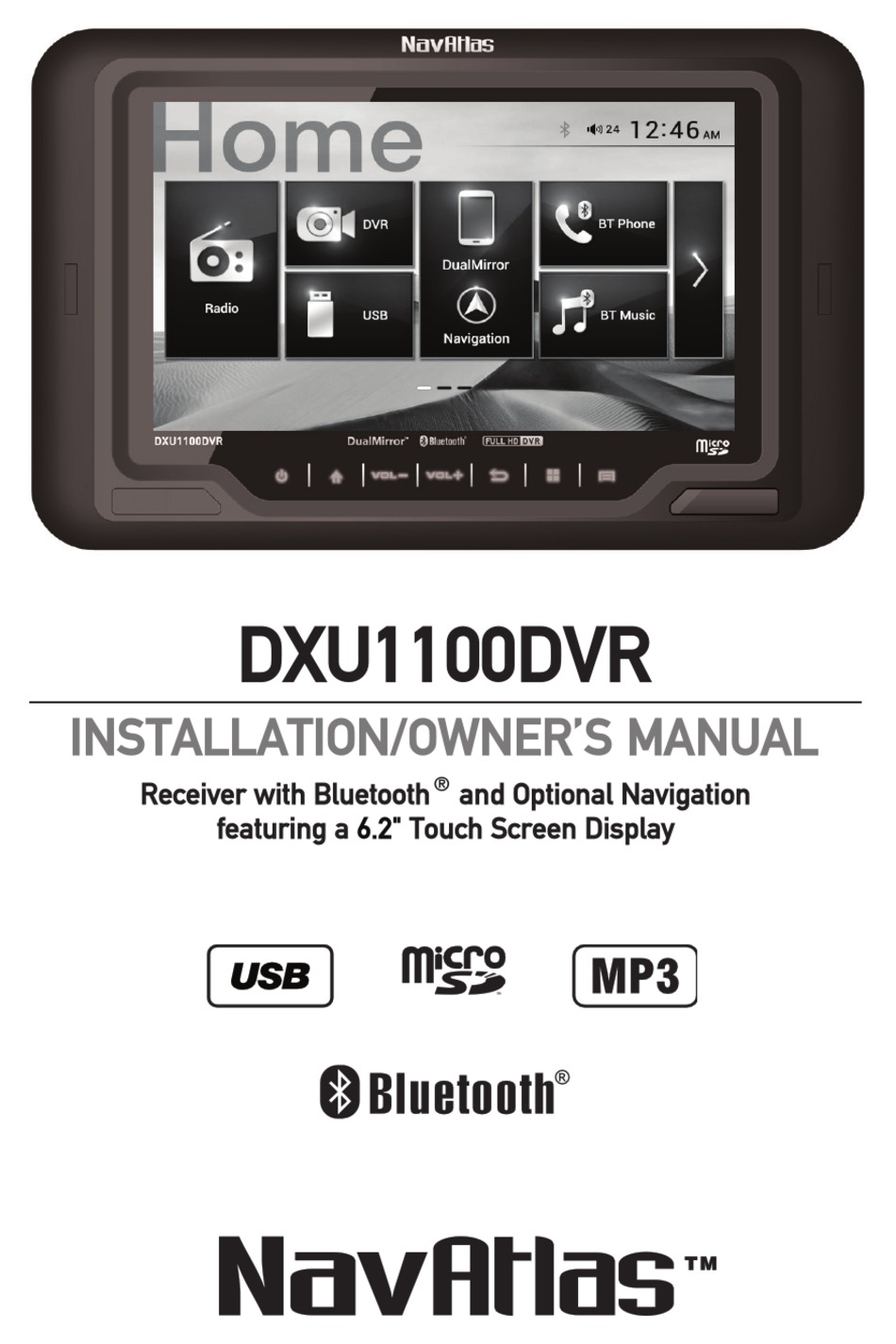 NAVATLAS DXU1100DVR INSTALLATION & OWNER'S MANUAL Pdf Download | ManualsLib