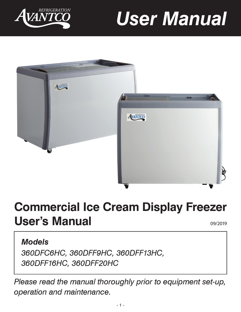 AVANTCO 360DFC6HC USER MANUAL Pdf Download ManualsLib