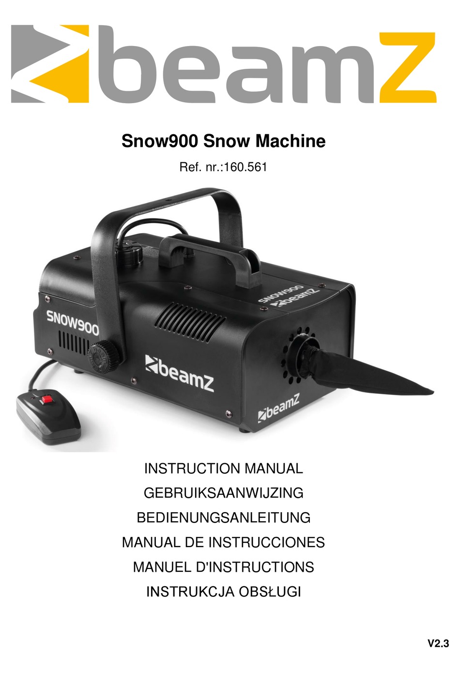 BEAMZ SNOW900 INSTRUCTION MANUAL Pdf Download ManualsLib