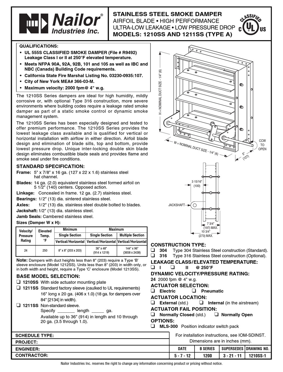 NAILOR 1210SS MANUAL Pdf Download ManualsLib