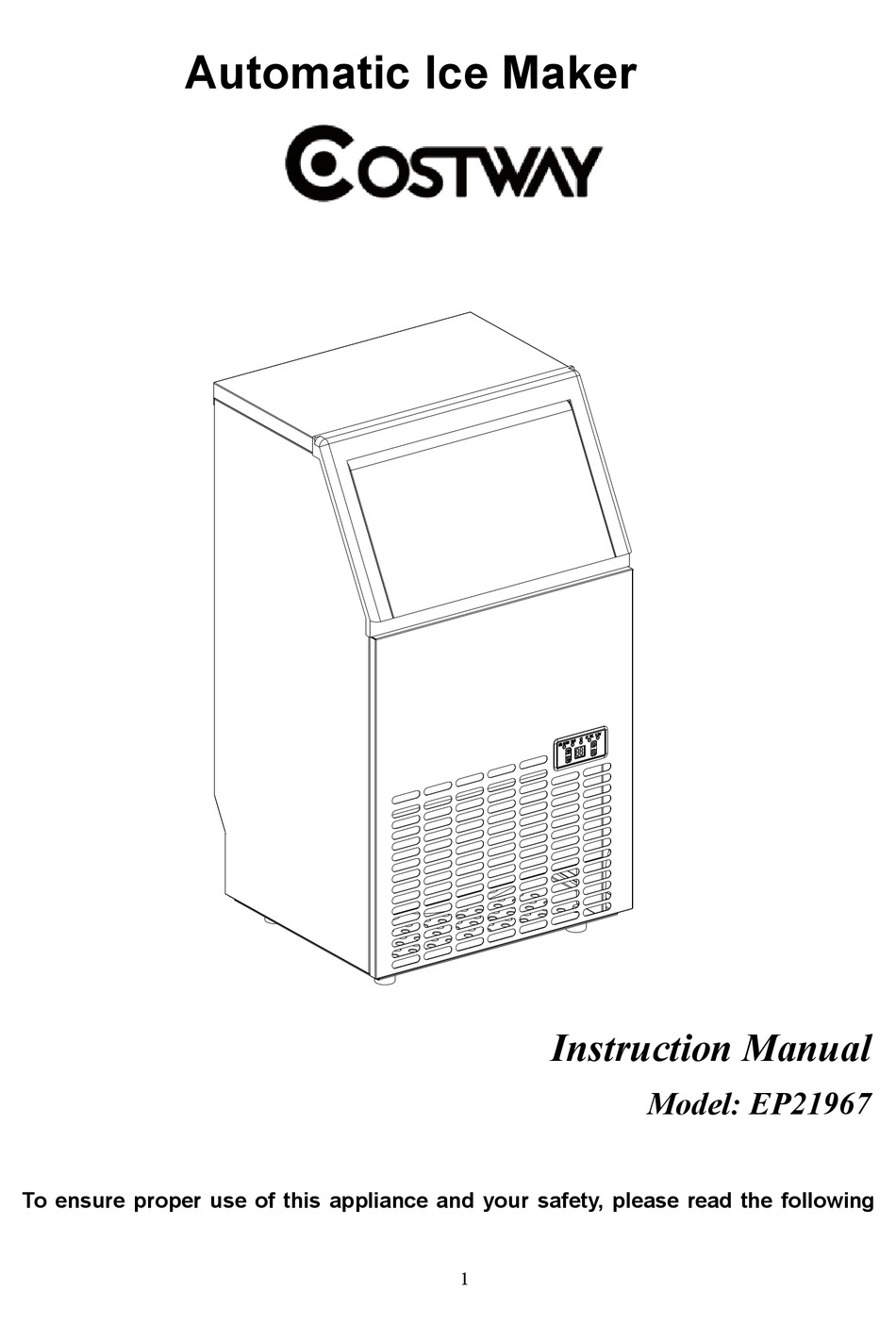 COSTWAY EP21967 INSTRUCTION MANUAL Pdf Download ManualsLib