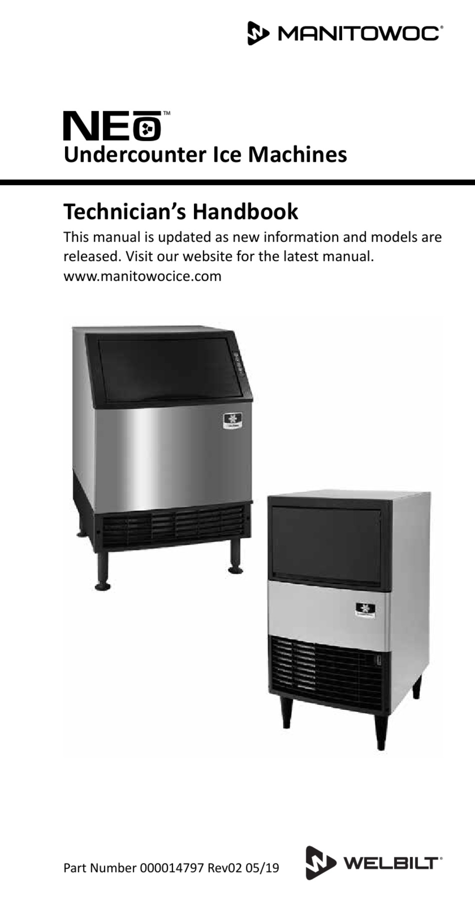 WELBILT MANITOWOC NEO UDE0065A TECHNICIAN'S HANDBOOK Pdf Download