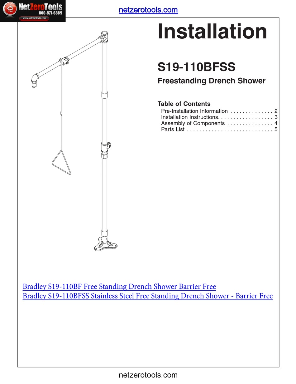 BRADLEY S19110BFSS INSTALLATION Pdf Download ManualsLib