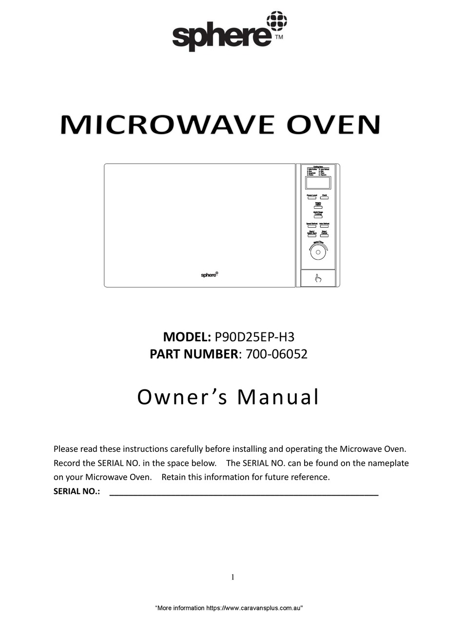 SPHERE 70006052 OWNER'S MANUAL Pdf Download ManualsLib