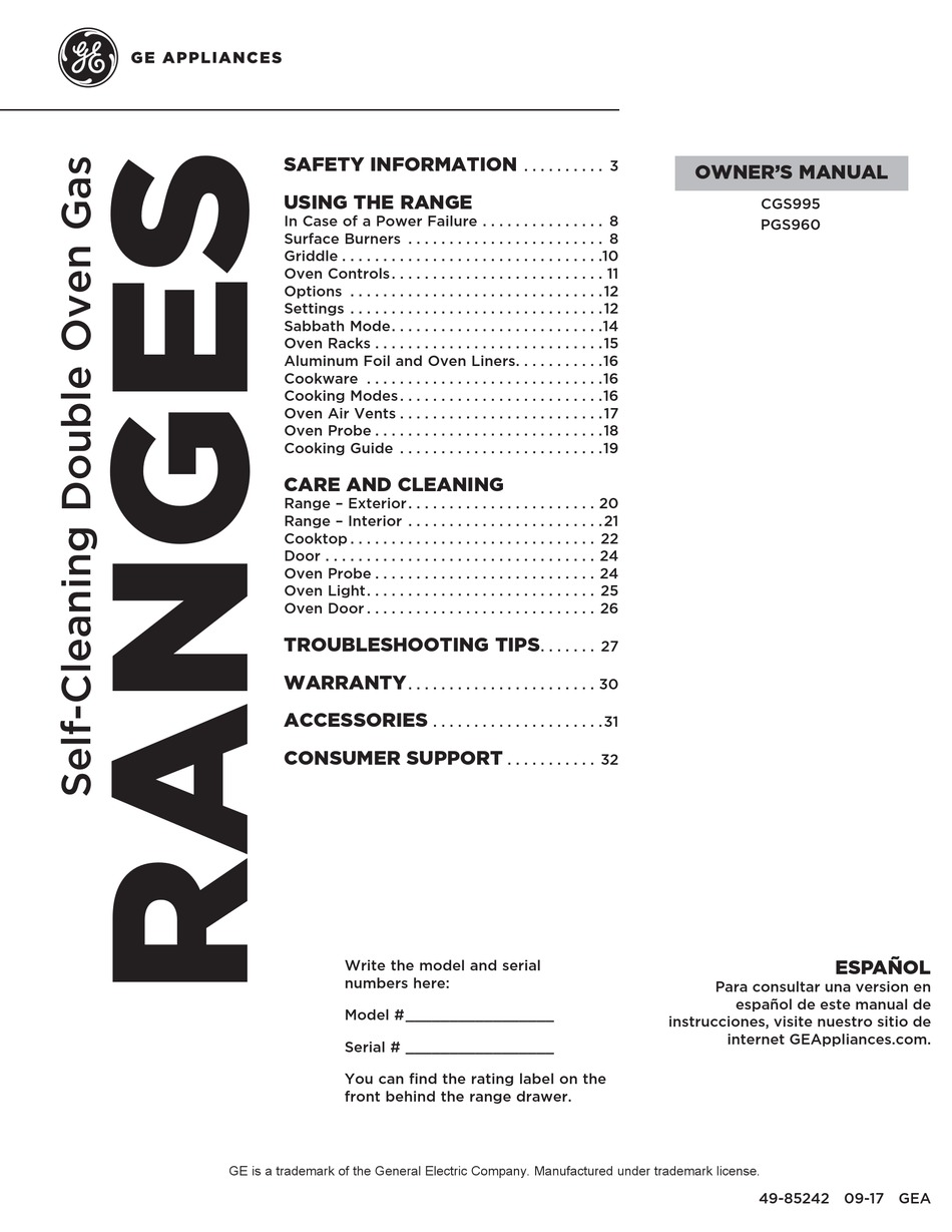 Under trademark. General Electric profile.