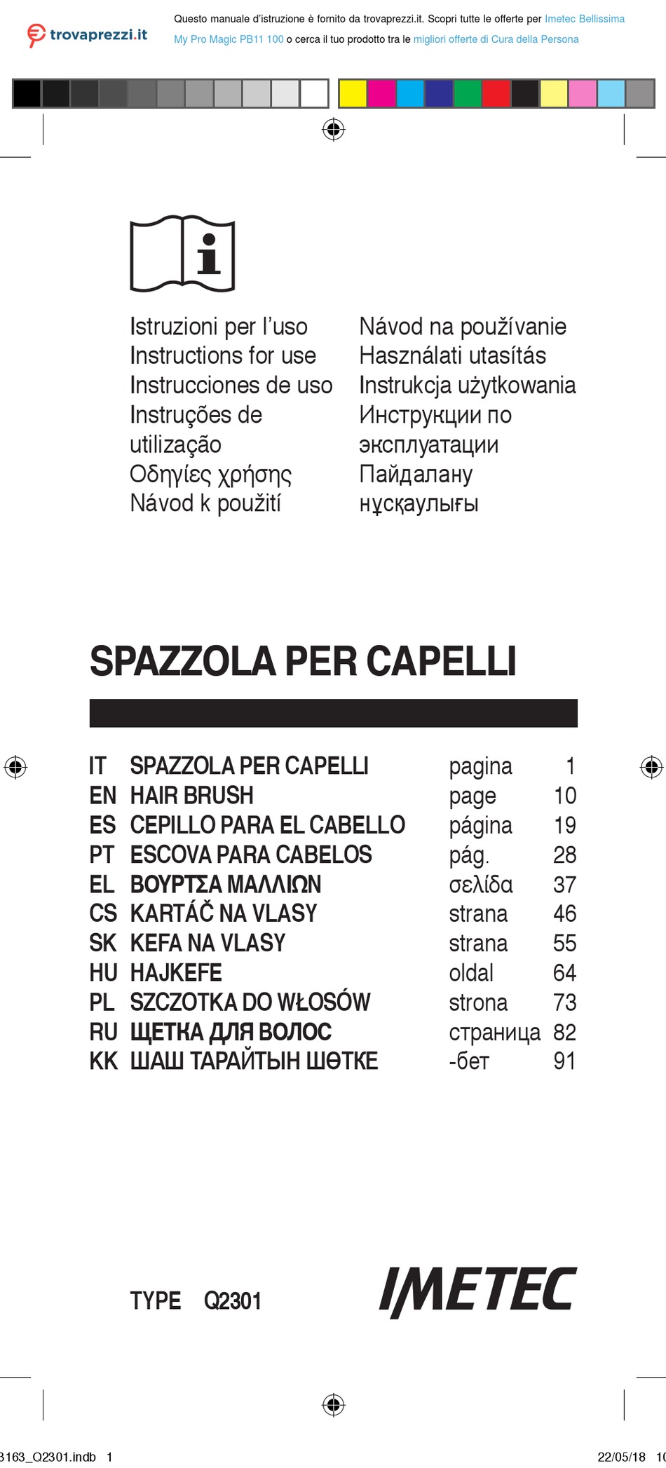 IMETEC PB11 INSTRUCTIONS FOR USE MANUAL Pdf Download ManualsLib