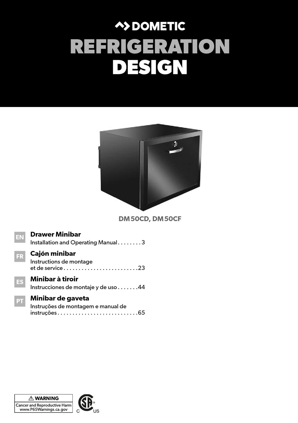 DOMETIC DM50CF INSTALLATION AND OPERATING MANUAL Pdf Download ManualsLib