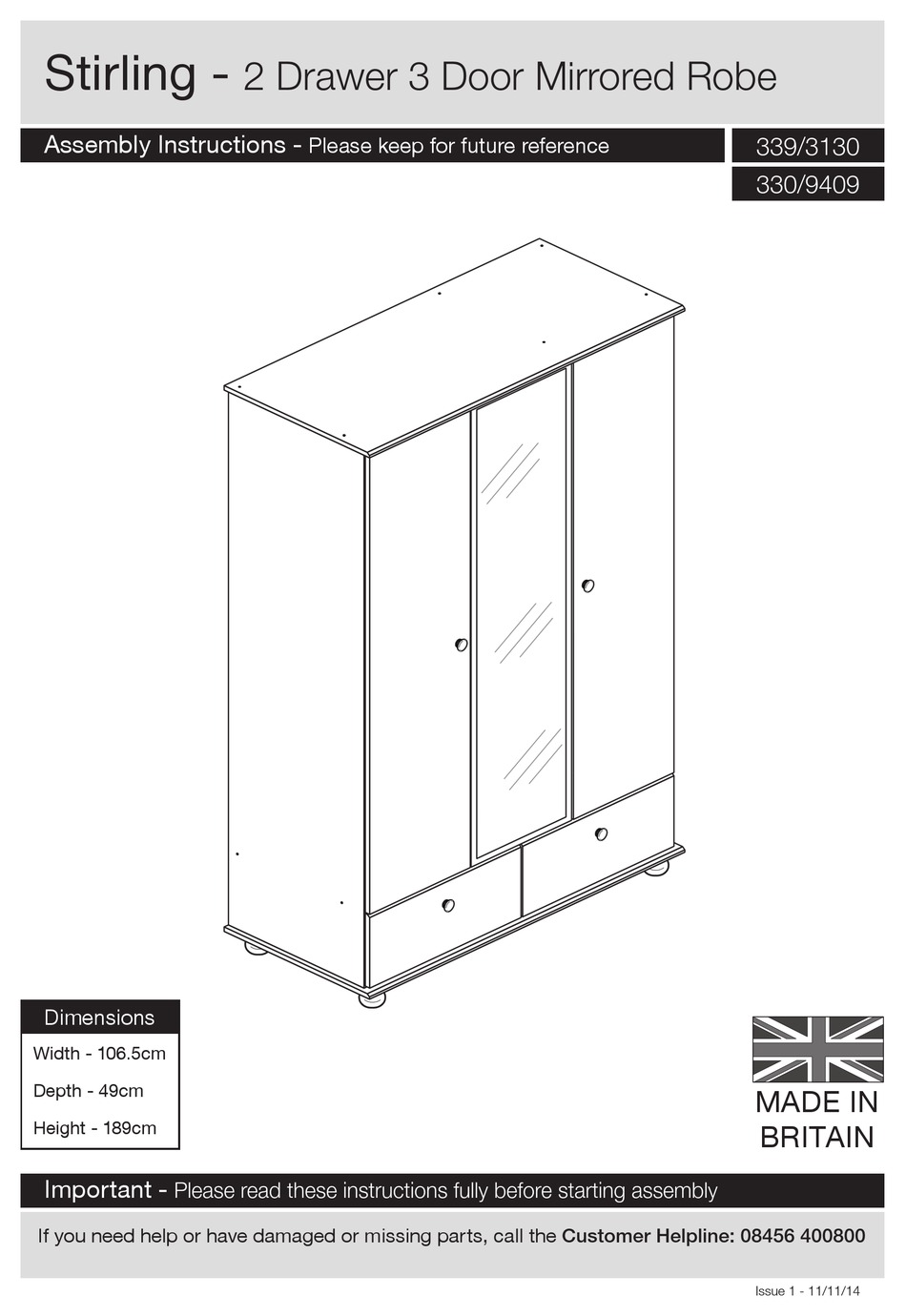 ARGOS STIRLING ASSEMBLY INSTRUCTIONS MANUAL Pdf Download ManualsLib
