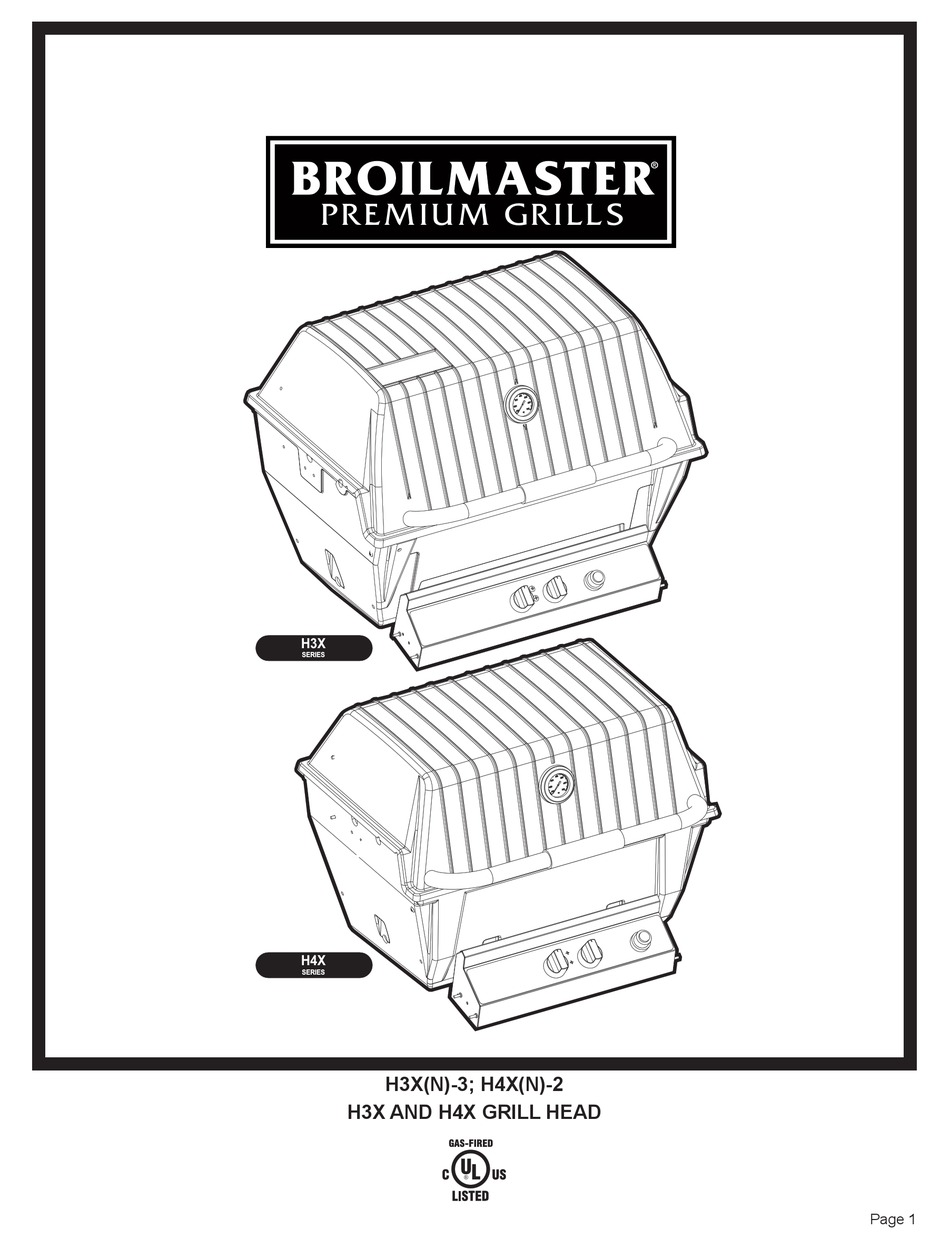 BROIL KING H3X SERIES MANUAL Pdf Download ManualsLib