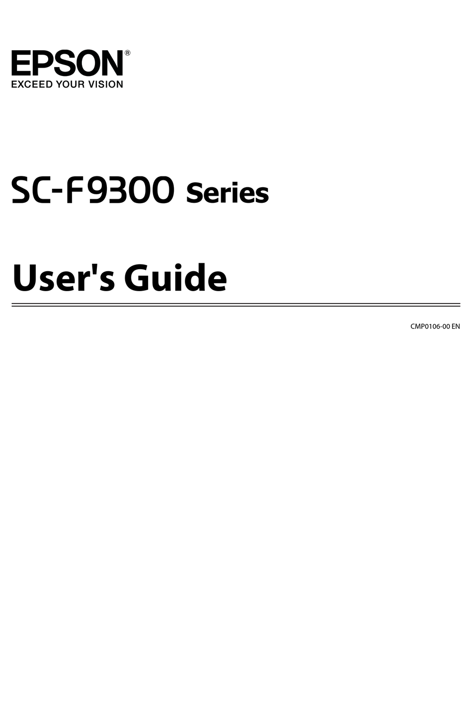 EPSON SURECOLOR SC-F9330 SERIES USER MANUAL Pdf Download | ManualsLib