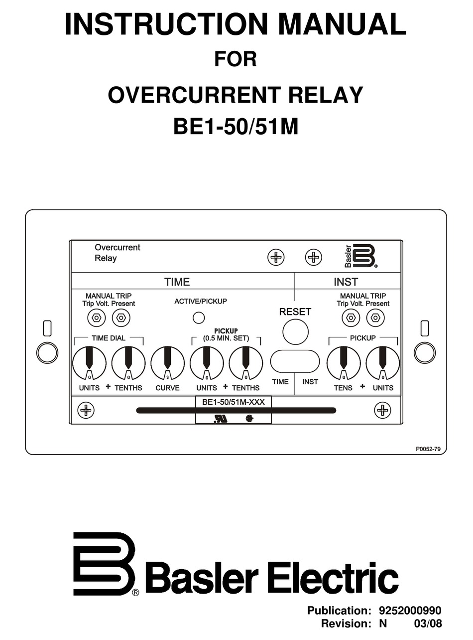 BASLER BE151M INSTRUCTION MANUAL Pdf Download ManualsLib