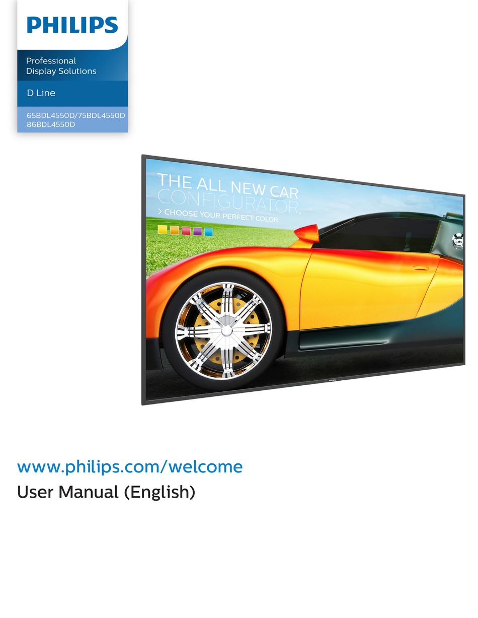 PHILIPS D SERIES USER MANUAL Pdf Download | ManualsLib