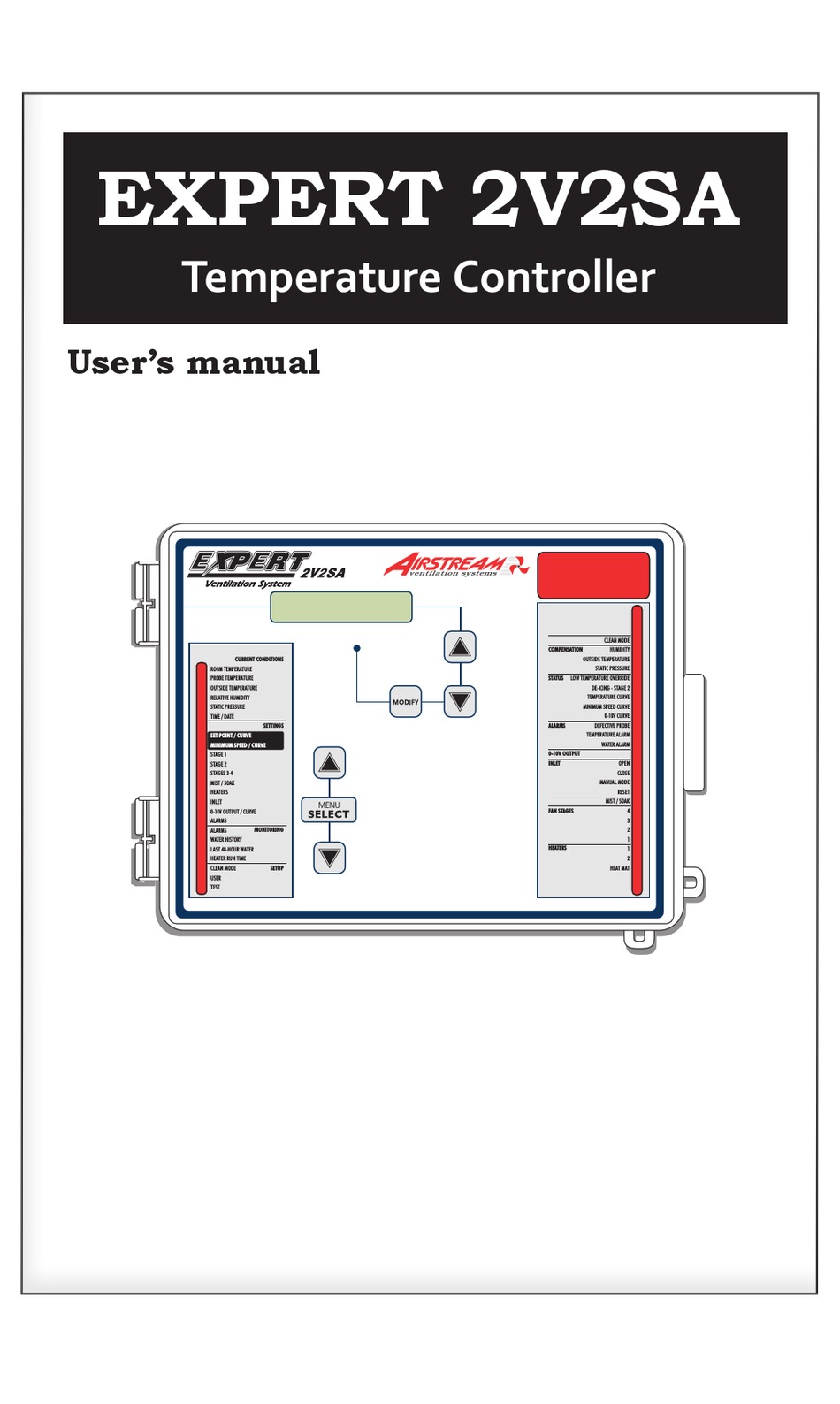 AIRSTREAM EXPERT 2V2SA USER MANUAL Pdf Download ManualsLib