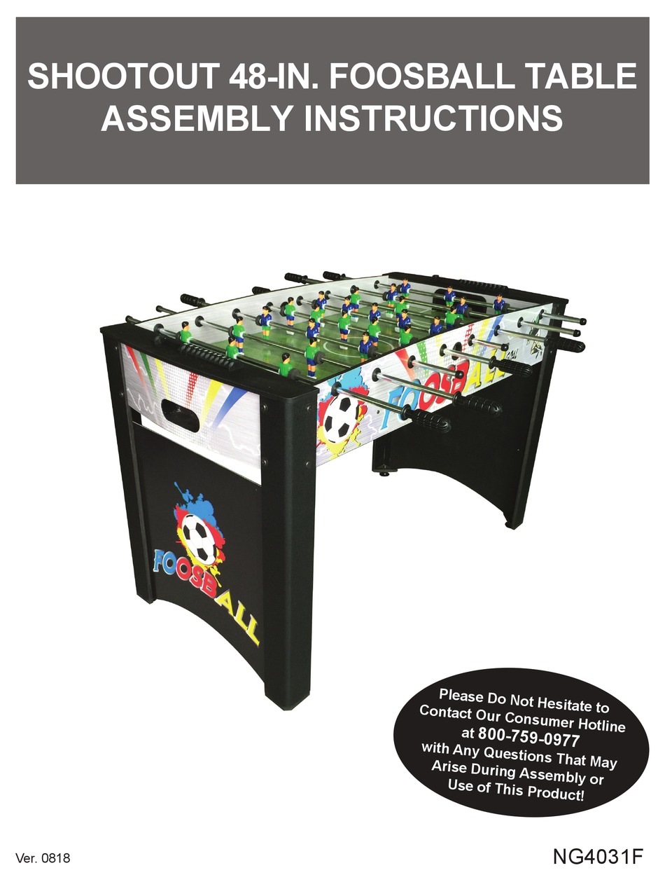 HATHAWAY SHOOTOUT NG4031F ASSEMBLY INSTRUCTIONS MANUAL Pdf Download