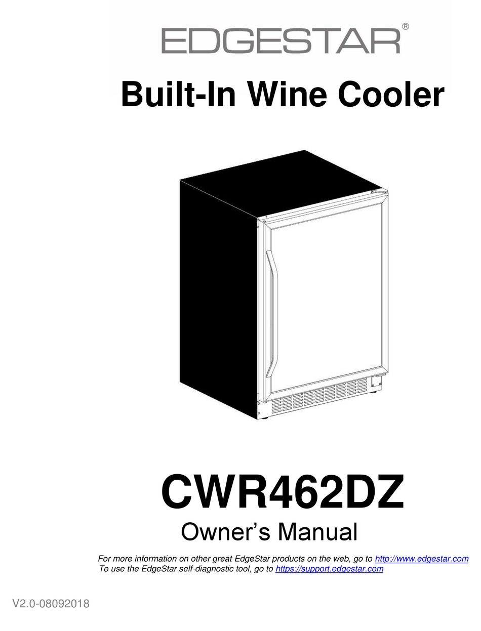 EDGESTAR CWR462DZ OWNER'S MANUAL Pdf Download ManualsLib