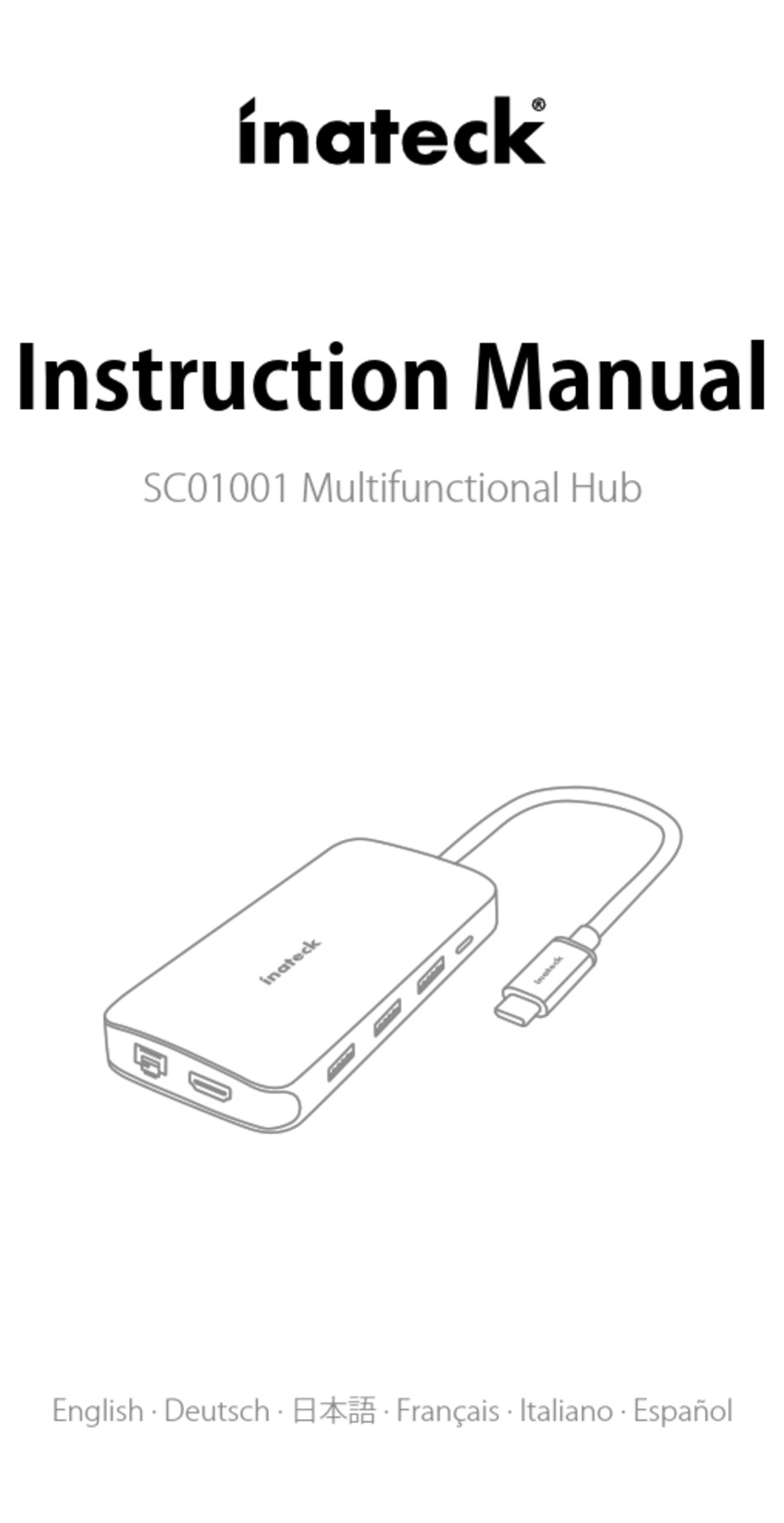 INATECK SC01001 INSTRUCTION MANUAL Pdf Download ManualsLib